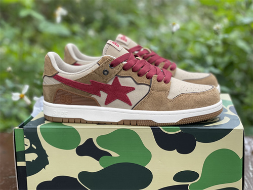 Original version_ solebox x bape. alliance. Brown red color scheme_ full code shipment 40--46-ca3f9555
